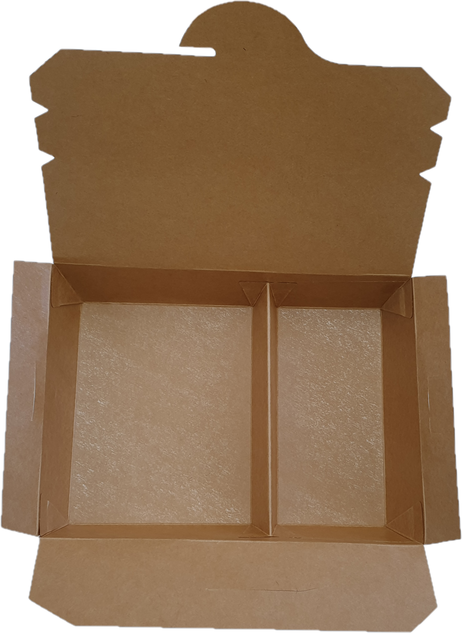 Take-Out-Box 2-geteilt aus Hartpapier