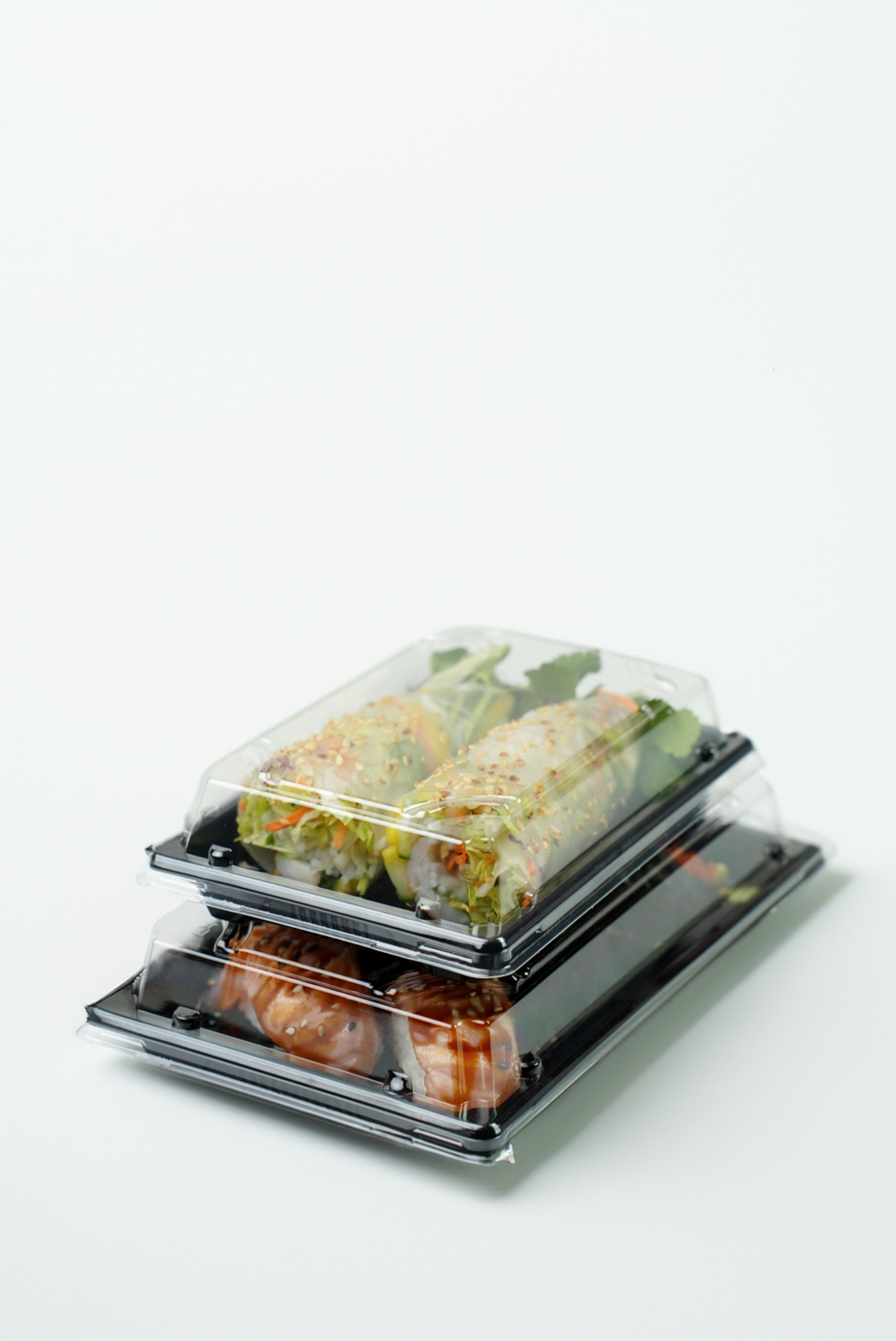 Sushi Box mit Deckel aus PET