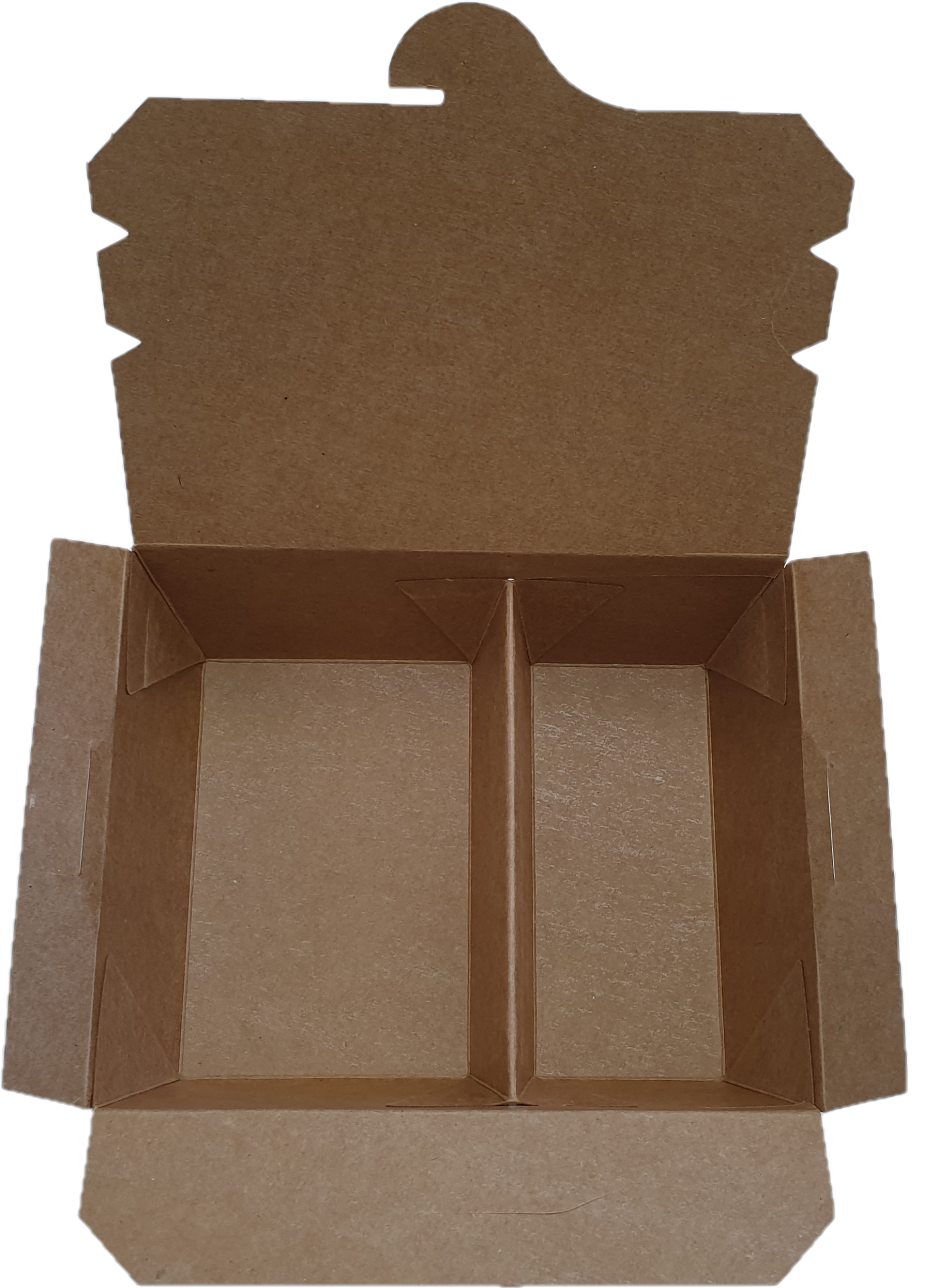 Take-Out-Box 2-geteilt aus Hartpapier 