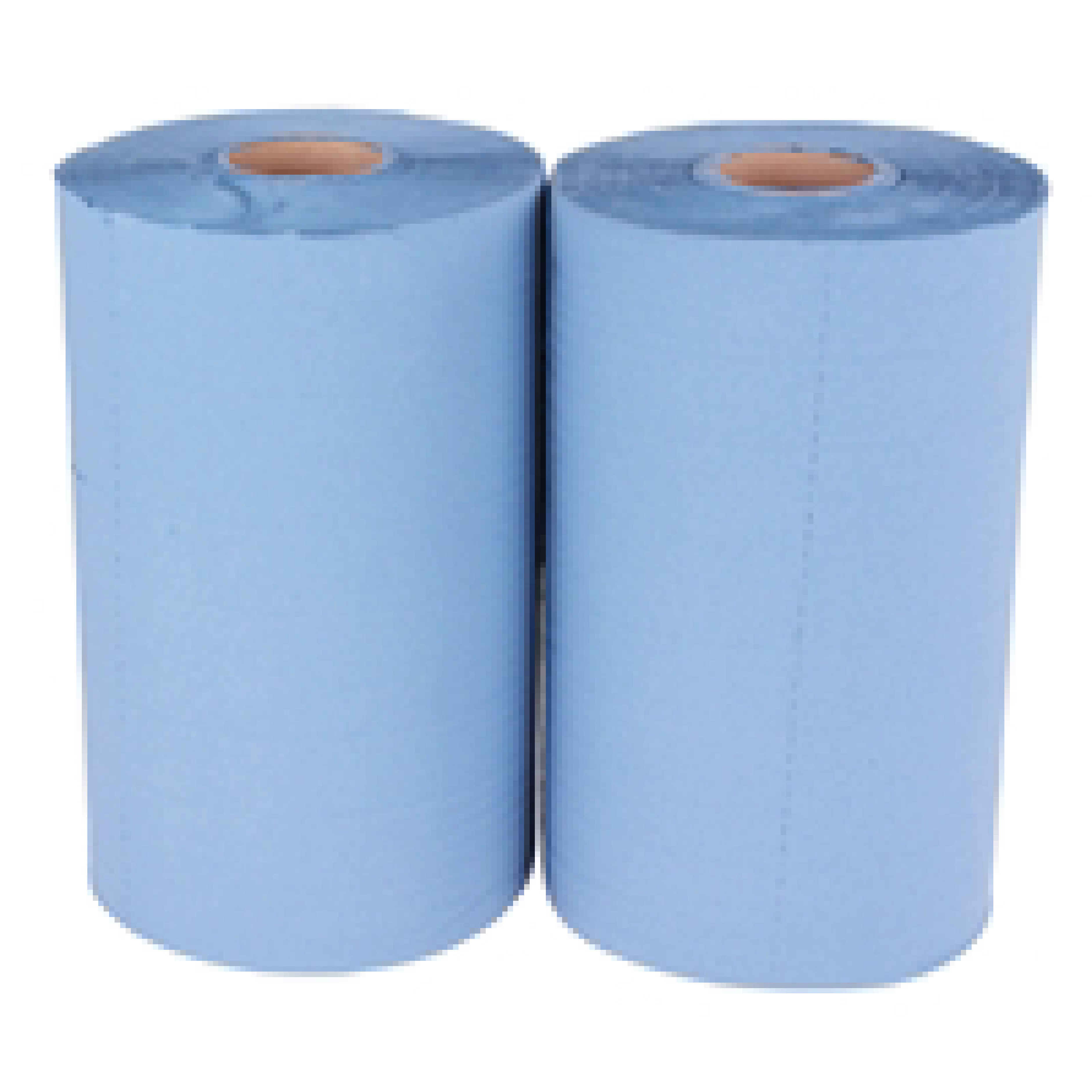 Handtuchpapier-Rollen in Blau